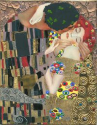 Reproduction of “THE KISS” BY G. KLIMT